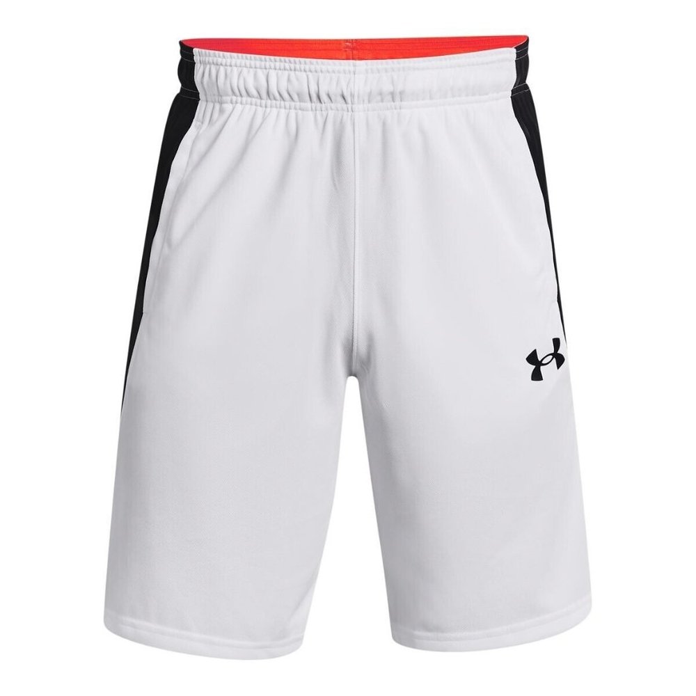 Under Armour UA Men's Size XXL White Baseline 10" Basketball Shorts NEW